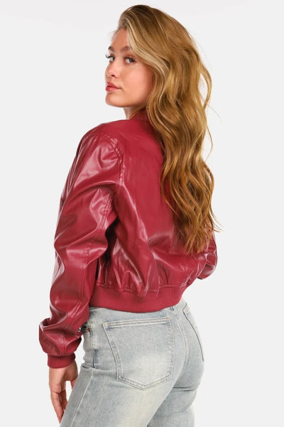 Amelia™ | Classic Leather Jacket