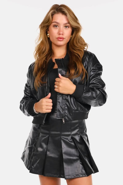Amelia™ | Classic Leather Jacket