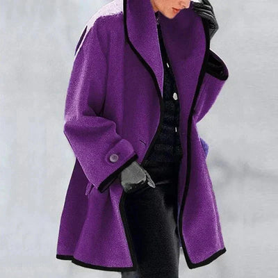Elisa | Women's Double-Breasted Fleece Jacket | Essential for Winter