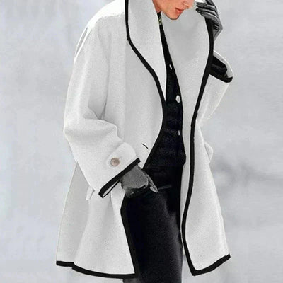 Elisa | Women's Double-Breasted Fleece Jacket | Essential for Winter