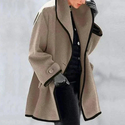 Elisa | Women's Double-Breasted Fleece Jacket | Essential for Winter