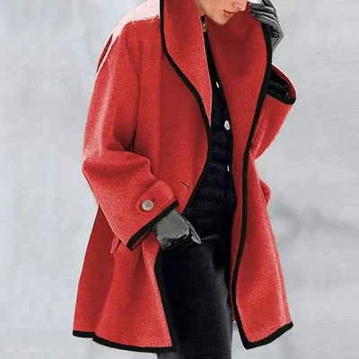 Elisa | Women's Double-Breasted Fleece Jacket | Essential for Winter