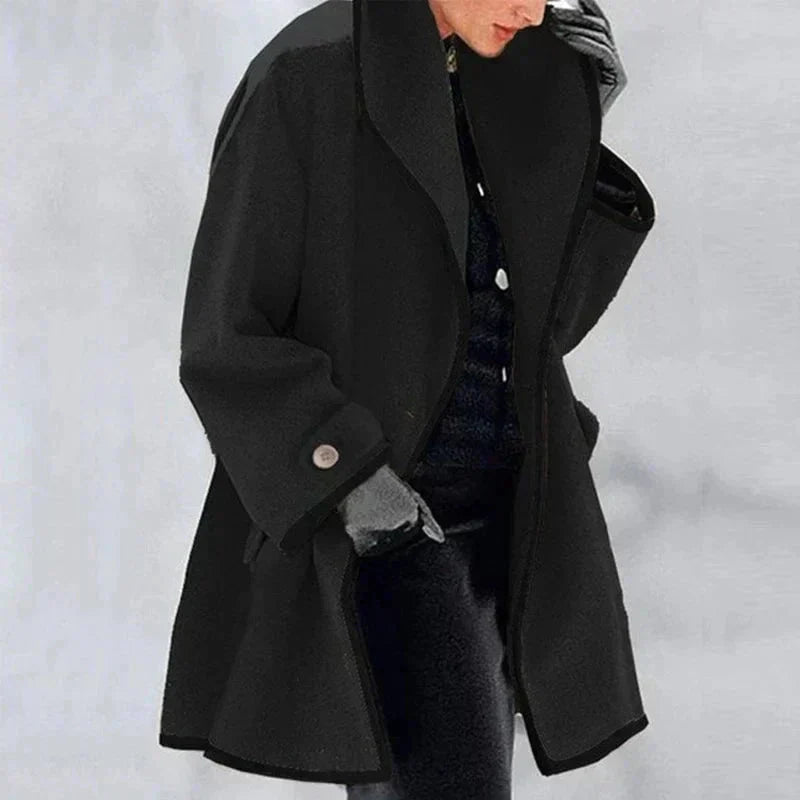 Elisa | Women's Double-Breasted Fleece Jacket | Essential for Winter
