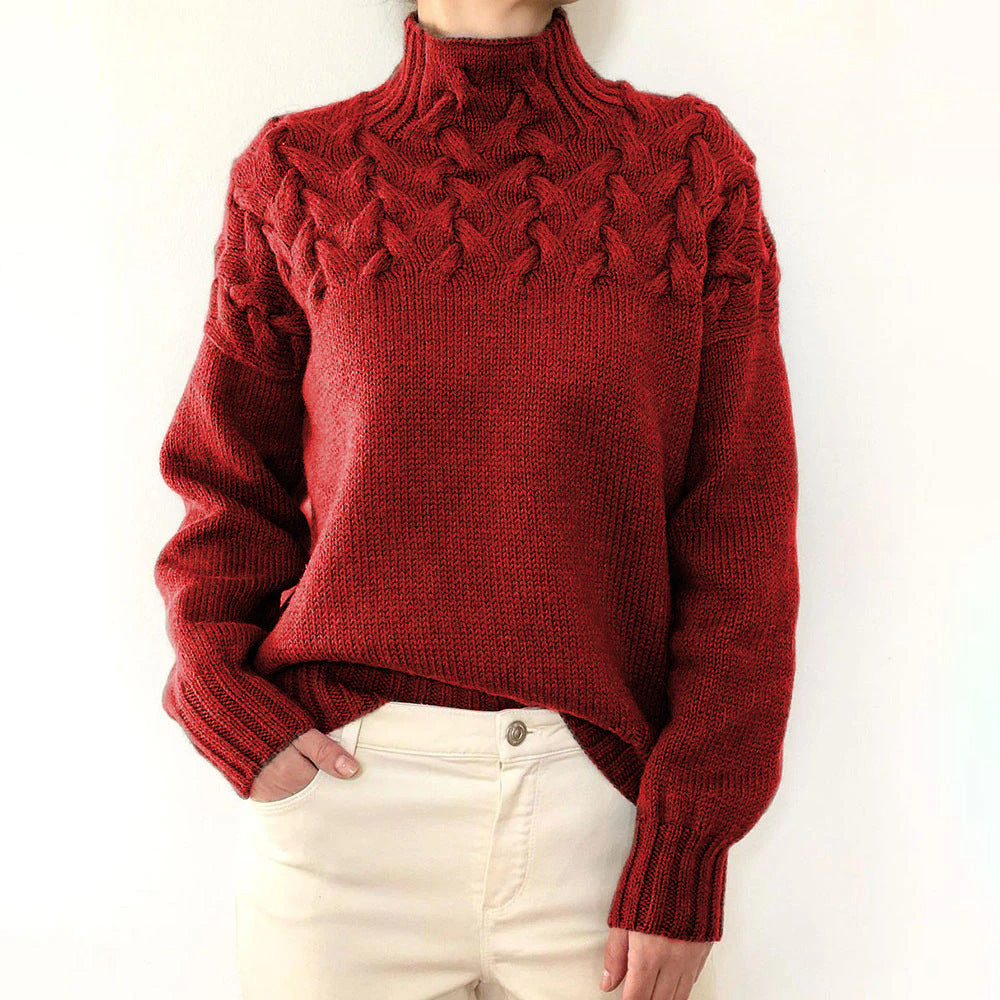 Elena | Warm Knitted Roll Neck